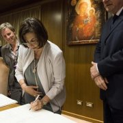 Assinatura de prefeitos do documento no Vaticano - 21.07.2015